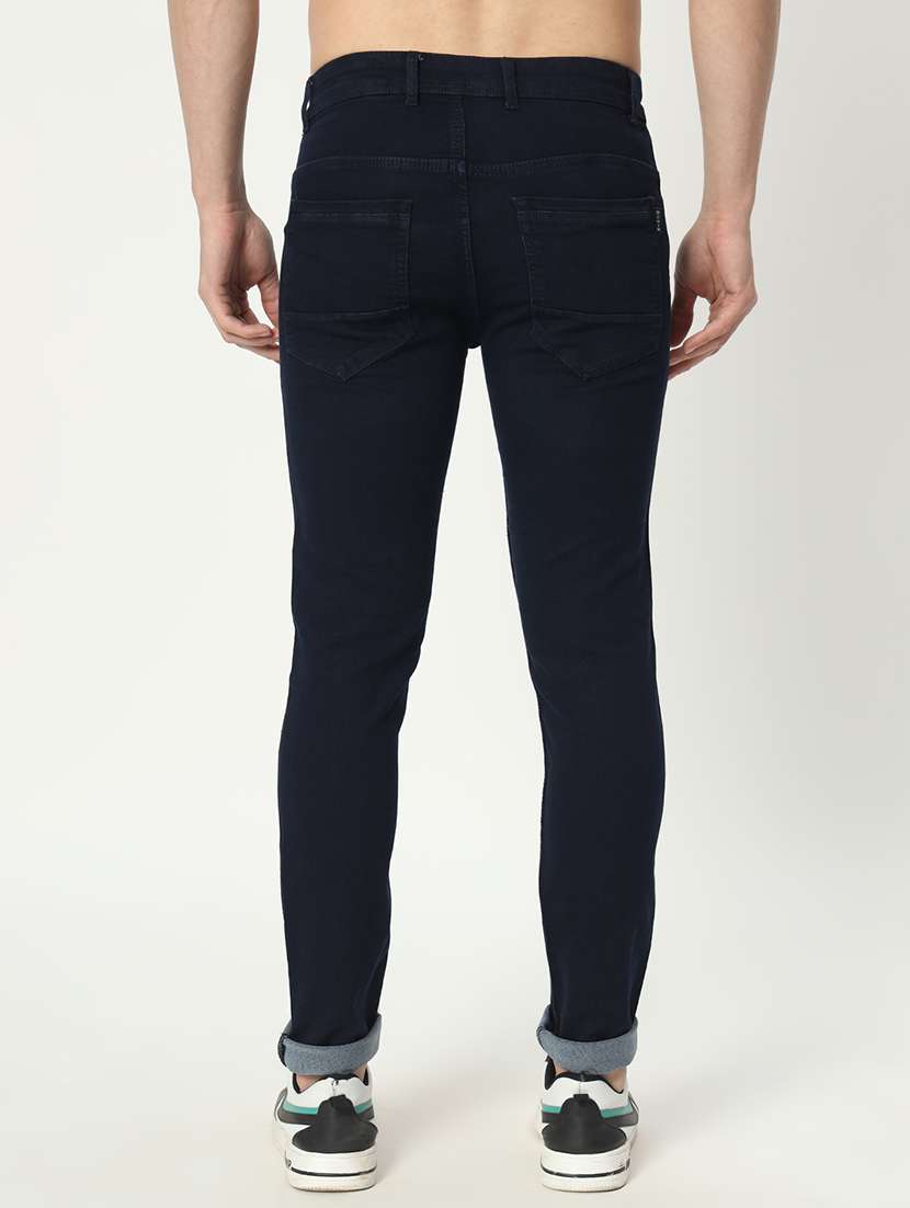 men mid rise plain denim jeans - 21025351 - Standard Image - 2