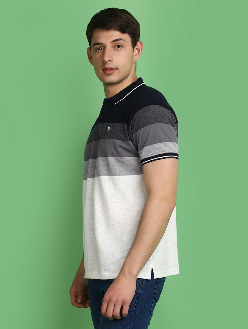 men color block polo t-shirt - 21025446 - Standard Image - 2