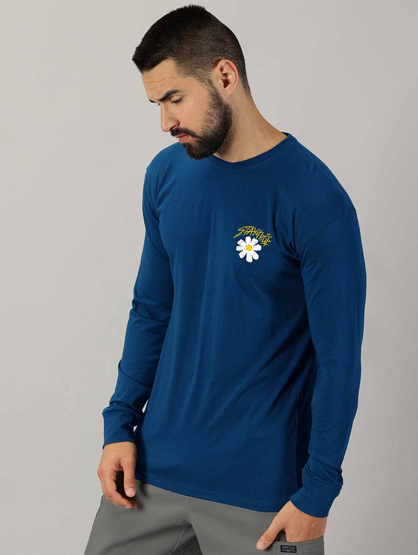 teal cotton back print tshirt - 21026849 - Standard Image - 2