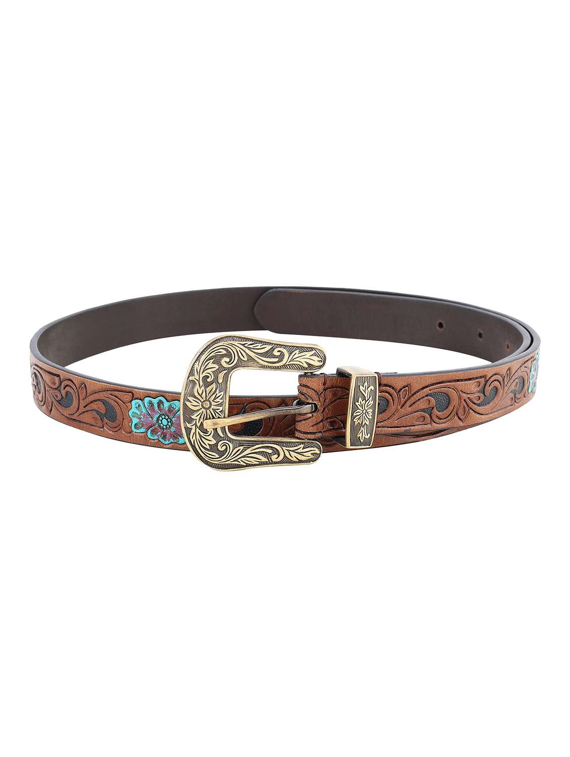 brown solid buckle belt - 21027048 -  Standard Image - 2