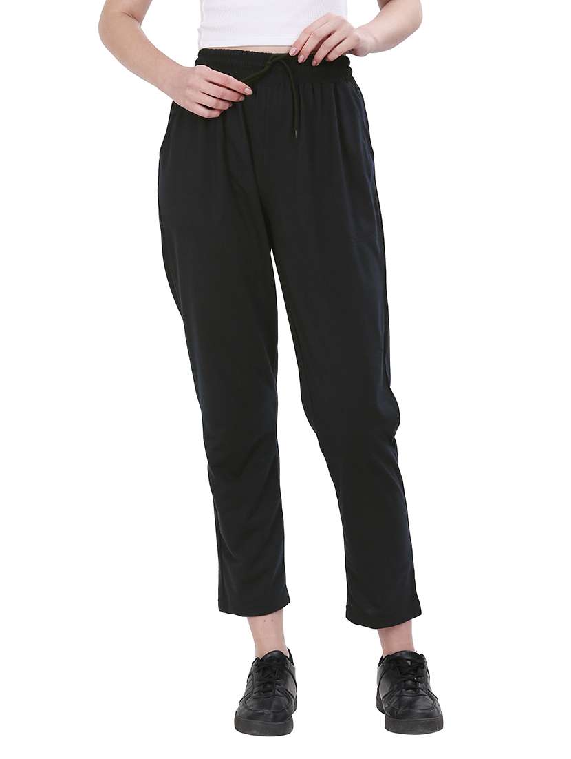 women high rise track pant
