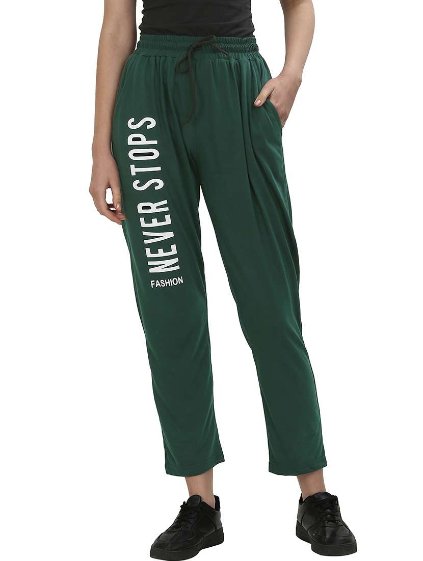 women high rise track pant