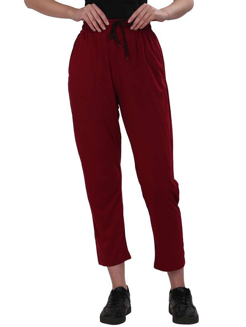 women high rise track pant