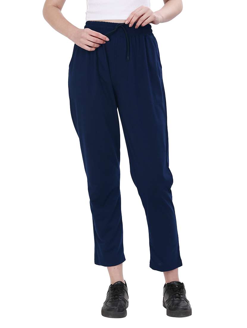 women high rise track pant