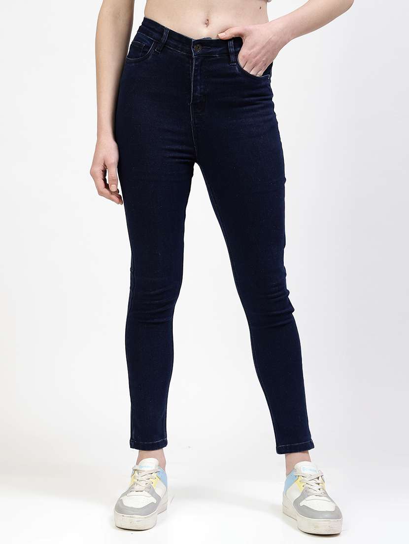 women plain skinny fit jean