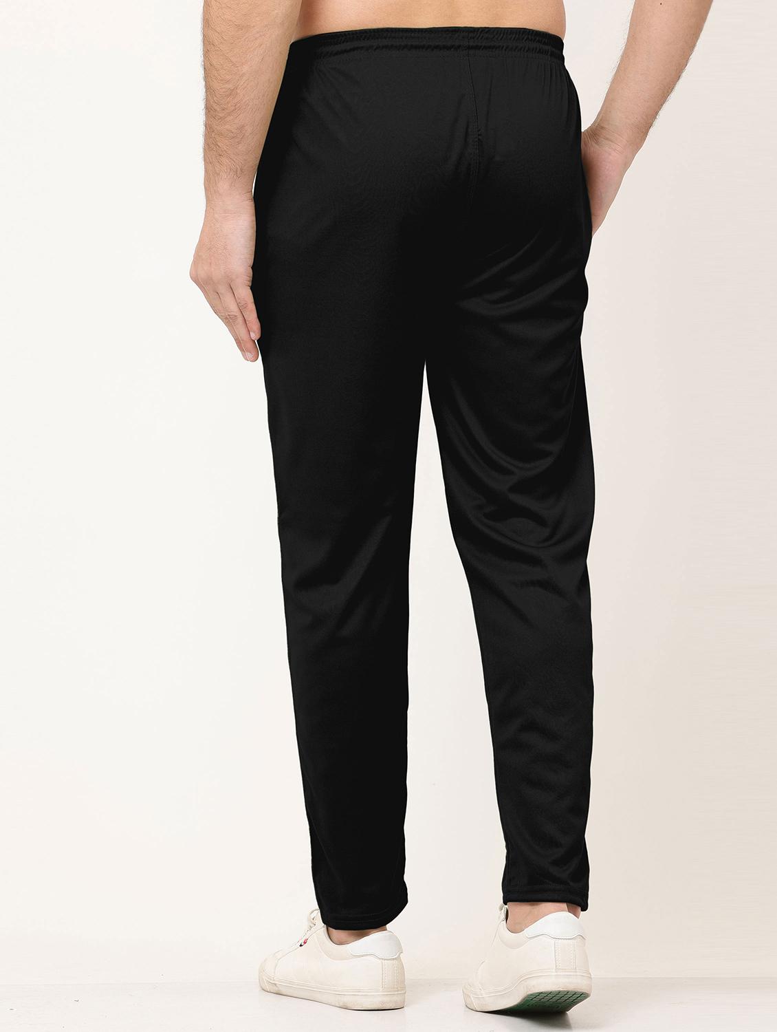 black polyester full length track pant - 21029947 - Standard Image - 2