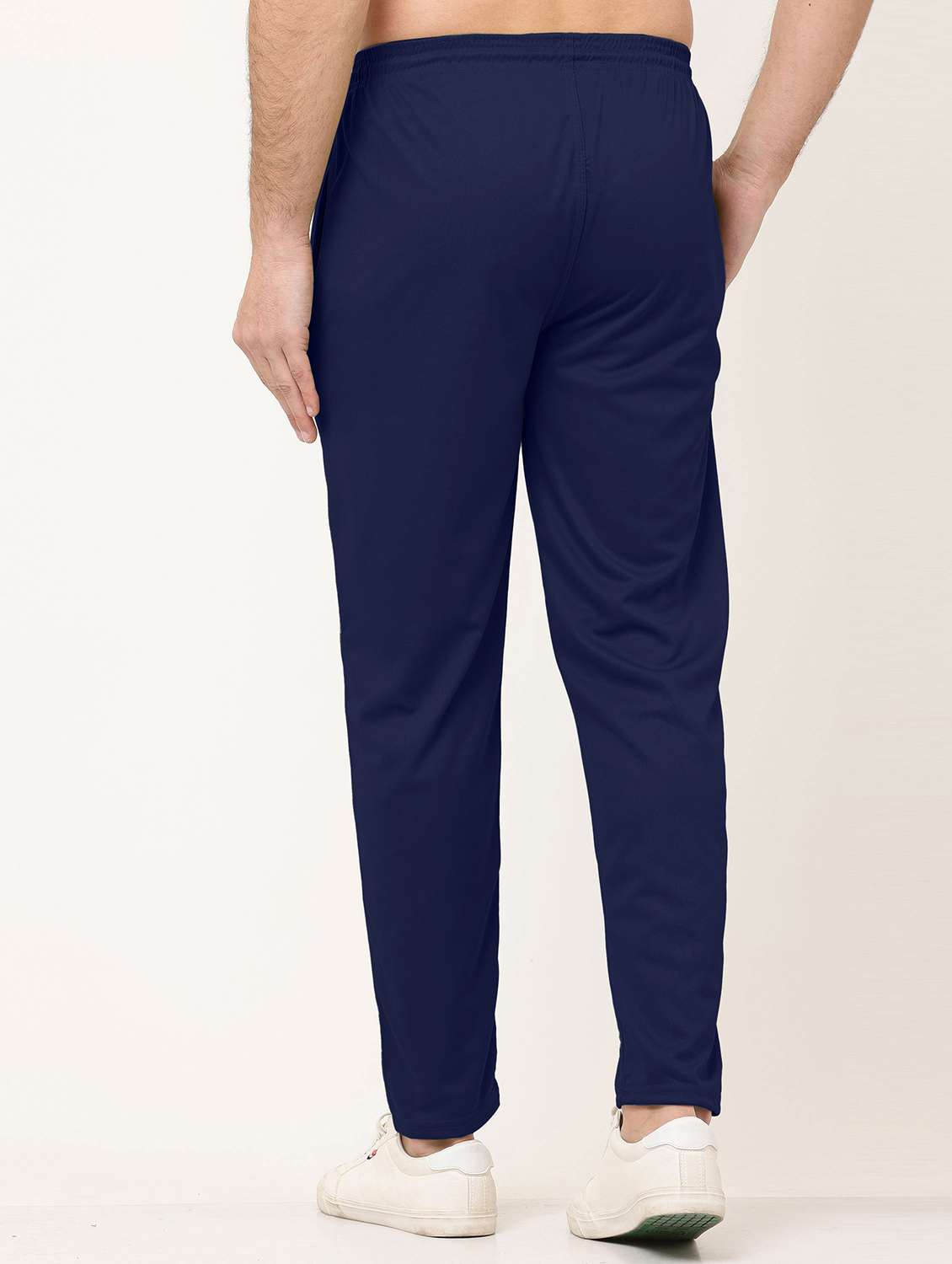 navy blue polyester  full length track pant - 21029948 -  Standard Image - 2