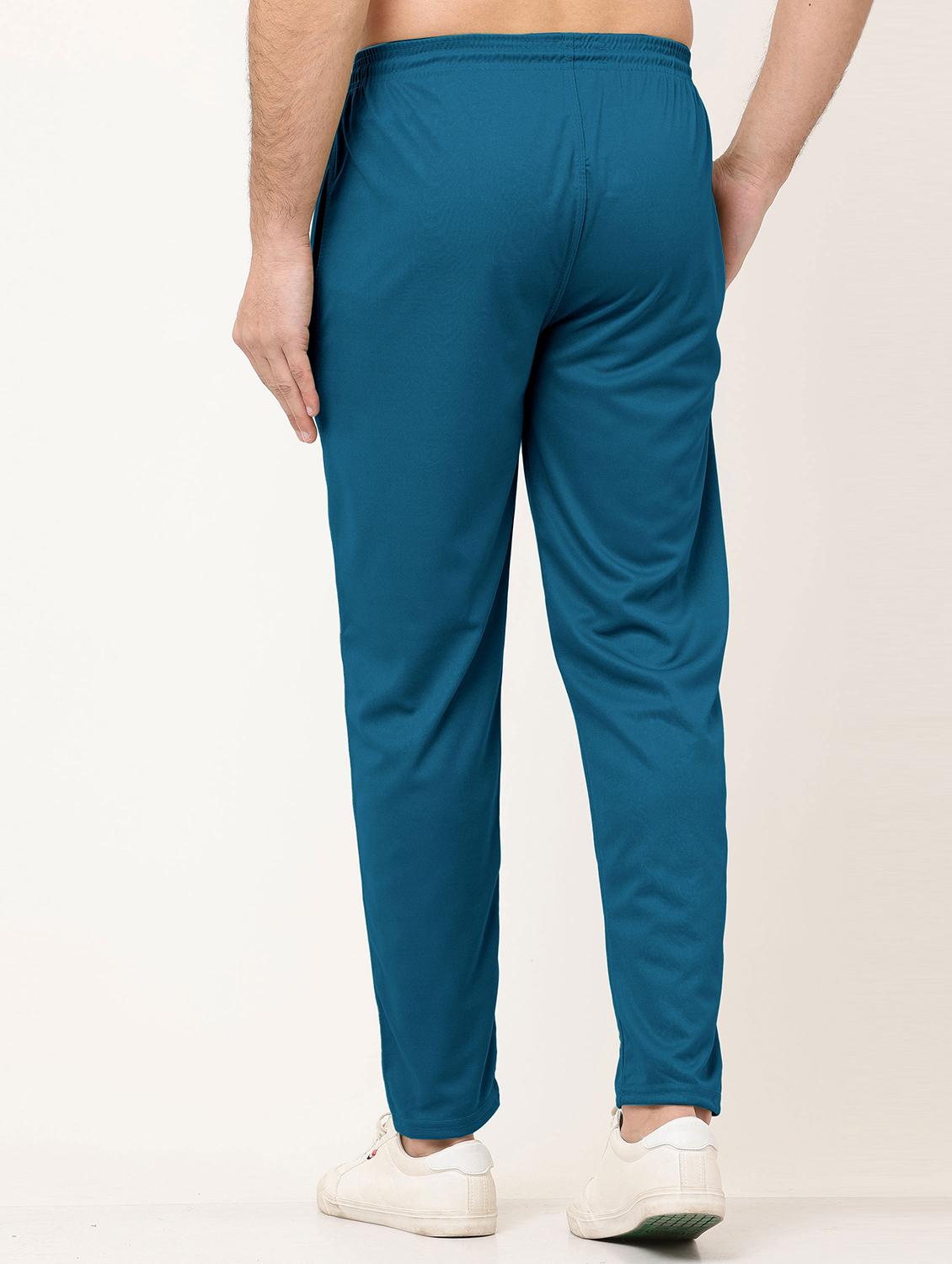 teal polyester full length track pant - 21029951 - Standard Image - 2