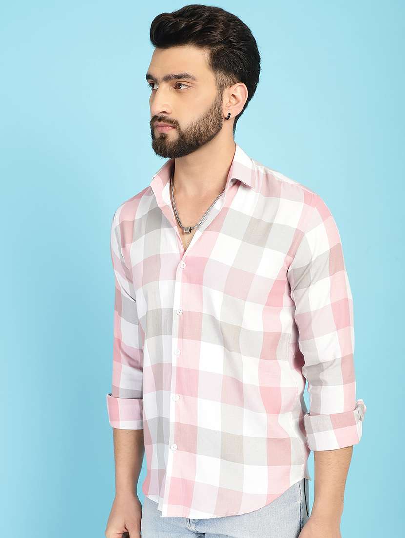pink cotton casual shirt - 21031227 -  Standard Image - 2