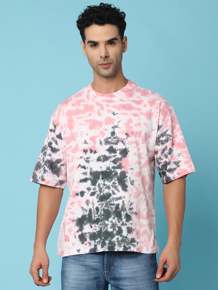 men tie & dye cotton t-shirt - 21031873 -  Zoom Image - 0