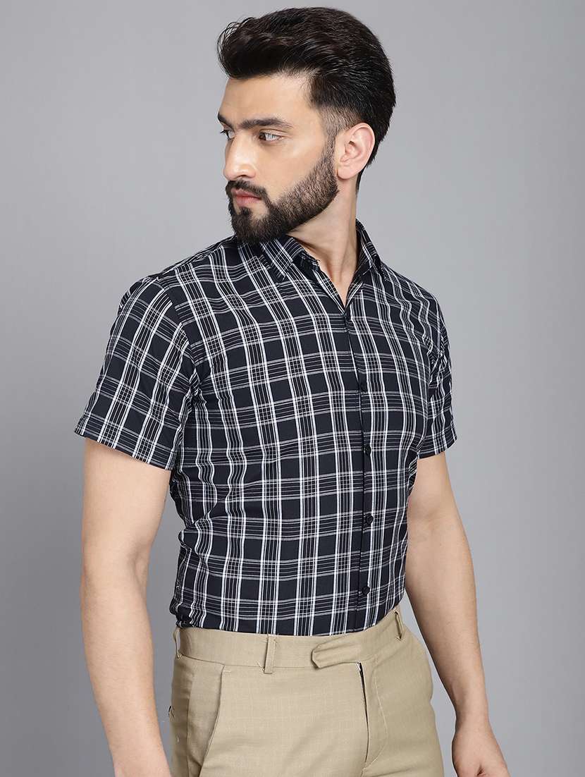 black cotton formal shirt - 21032022 -  Standard Image - 2