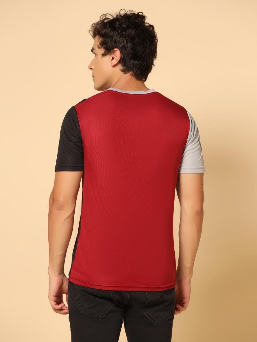 men short sleeve color block t-shirt - 21032069 - Standard Image - 2