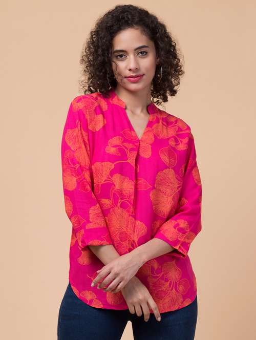 women floral printed regular top - 21032528 - Standard Image - 0