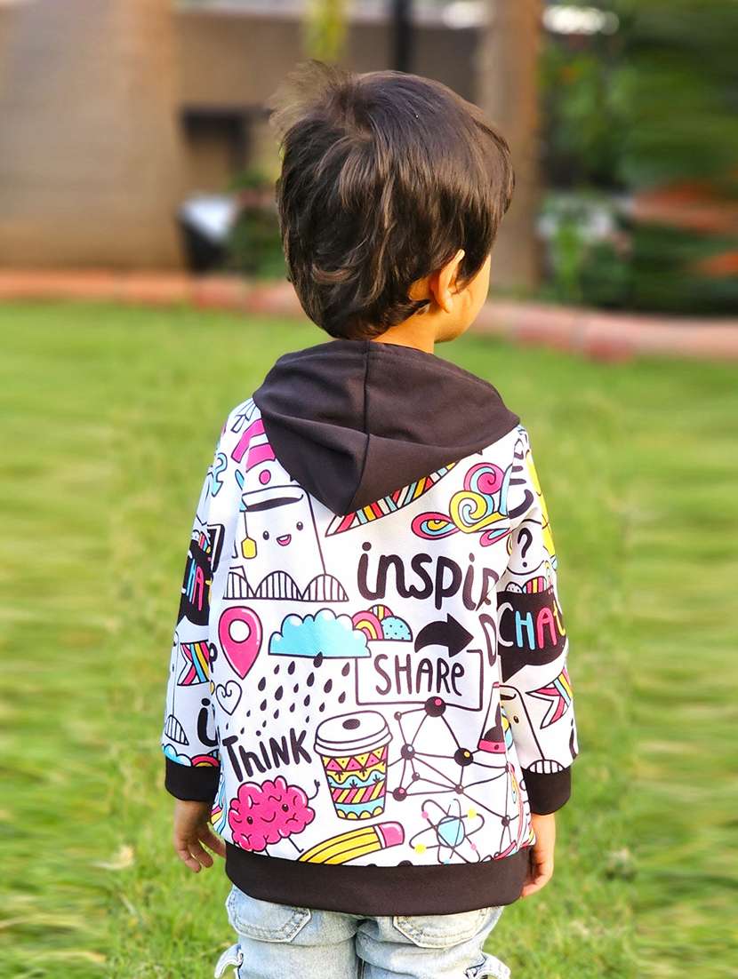 boys printed hooded t-shirt - 21033457 -  Standard Image - 2