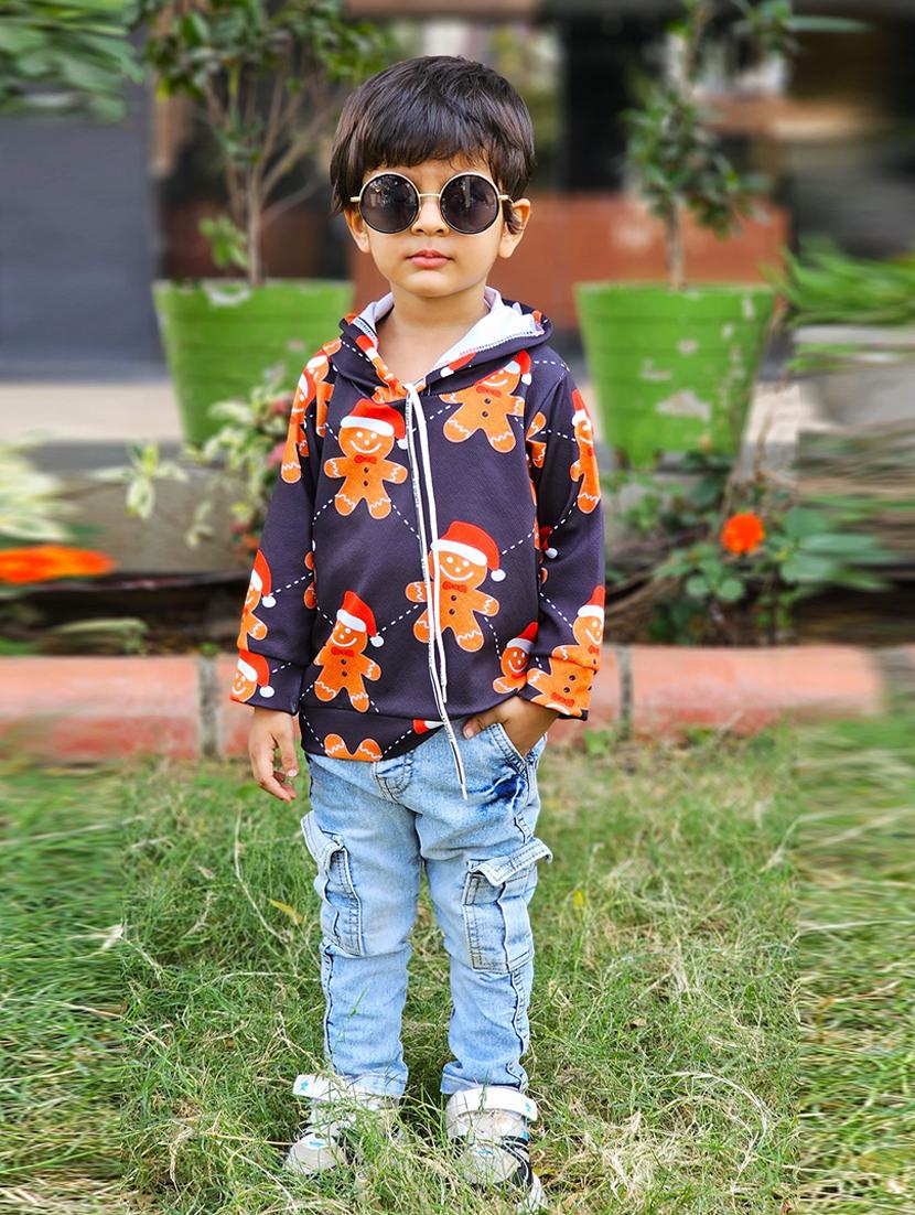 boys printed hooded t-shirt - 21033459 - Standard Image - 2