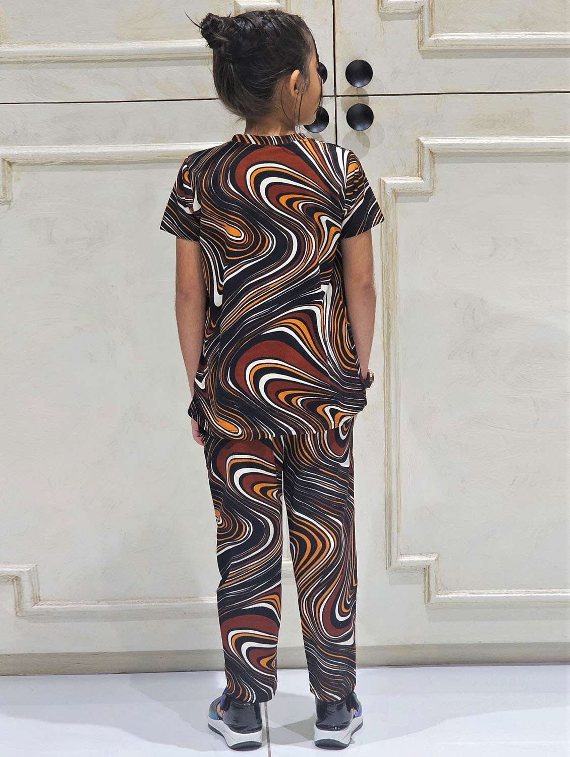 girls printed t-shirt and pajama set - 21033518 -  Standard Image - 2