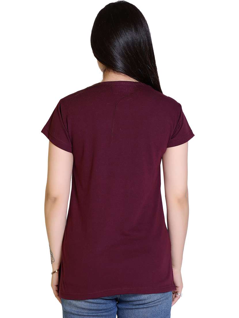 women front print cotton t-shirt - 21033706 -  Standard Image - 2