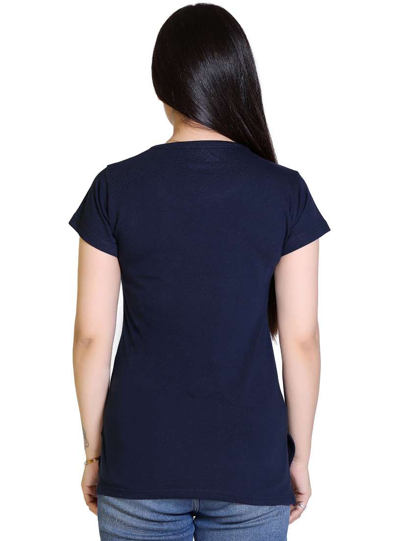 women front print cotton t-shirt - 21033725 -  Standard Image - 2
