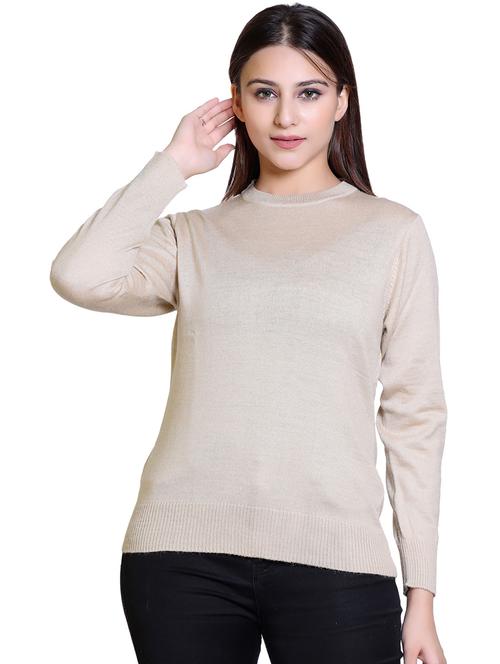 beige wool pullover - 21033749 -  Standard Image - 0