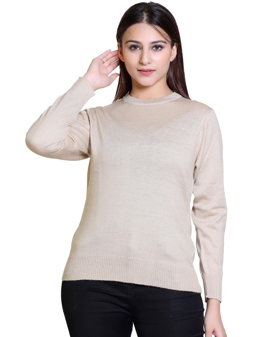 beige wool pullover - 21033749 -  Zoom Image - 0