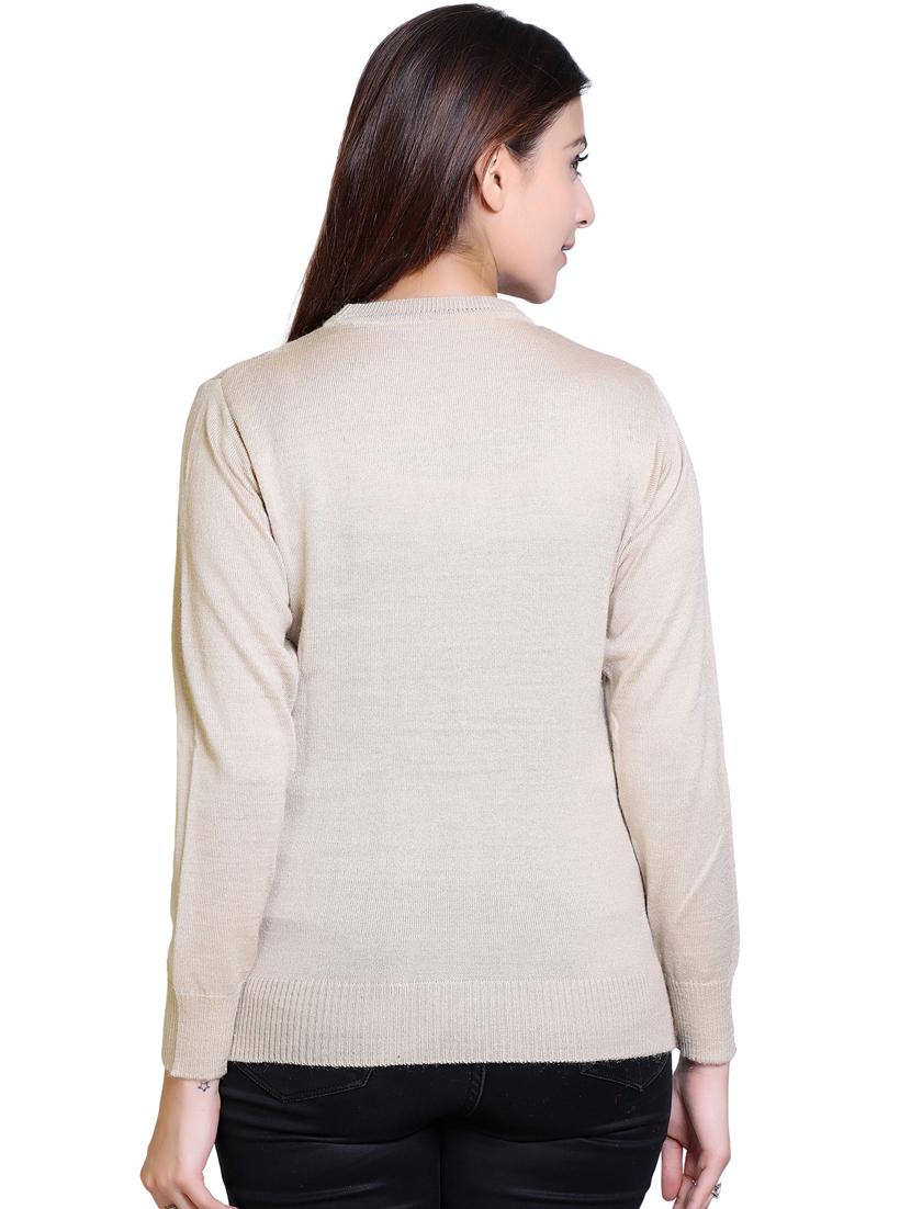 beige wool pullover - 21033749 - Standard Image - 2