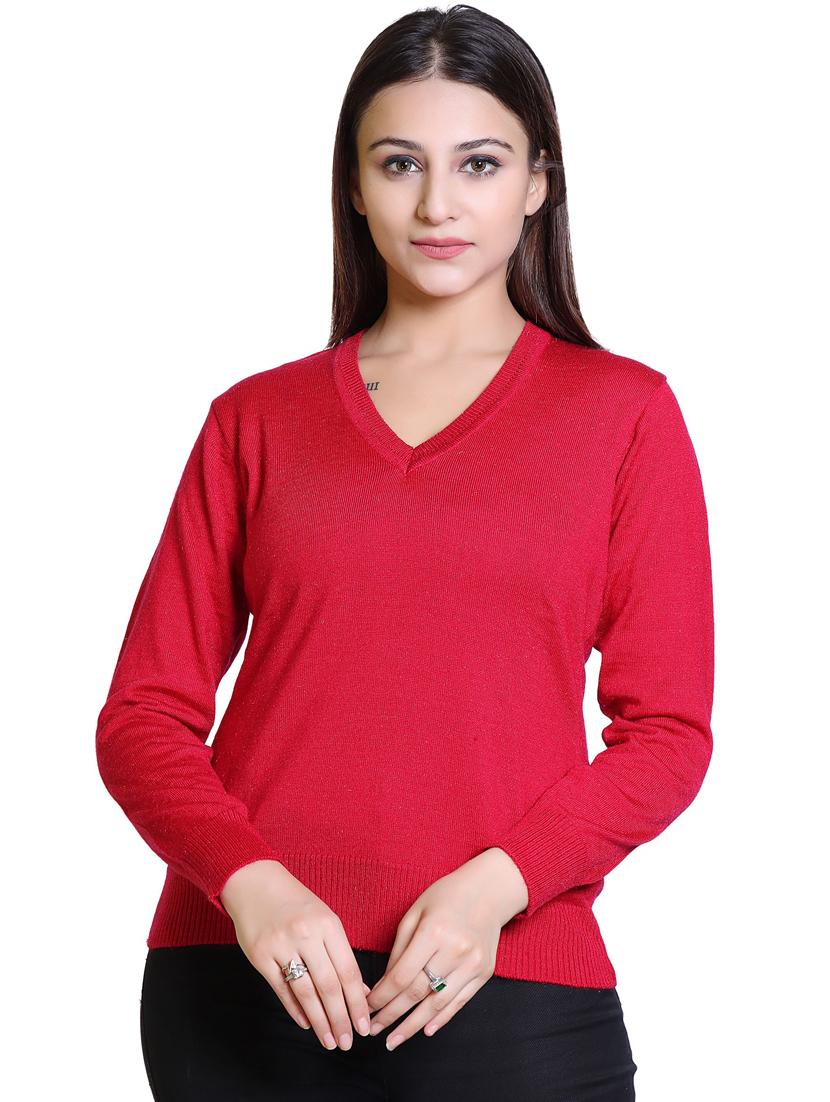 red wool pullover - 21033763 - Zoom Image - 0