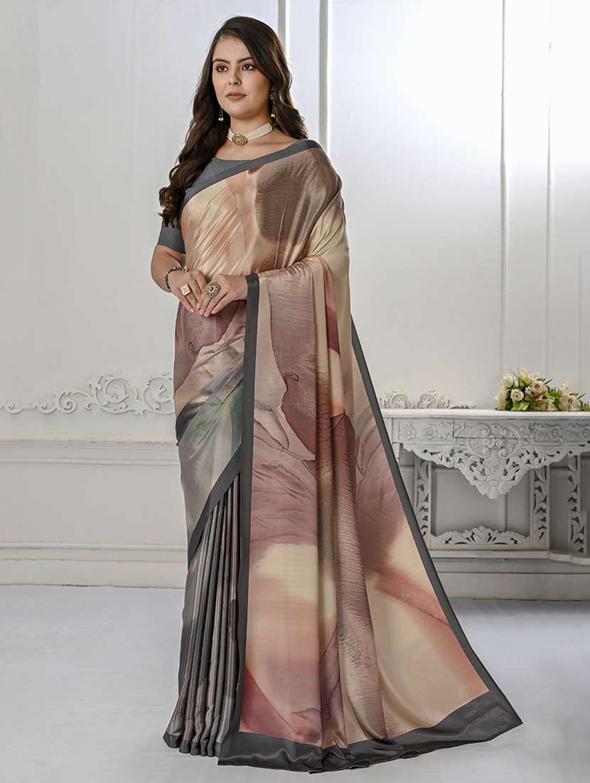 women multi color printed saree with blouse - 21034023 -  Zoom Image - 0
