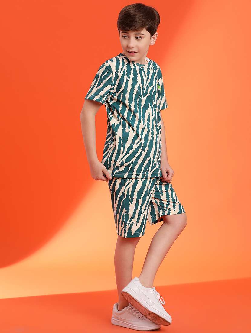 boys cotton shorts nightwear set - 21034768 -  Standard Image - 2