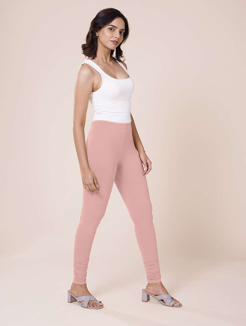 women solid full length leggings - 21035255 -  Standard Image - 2