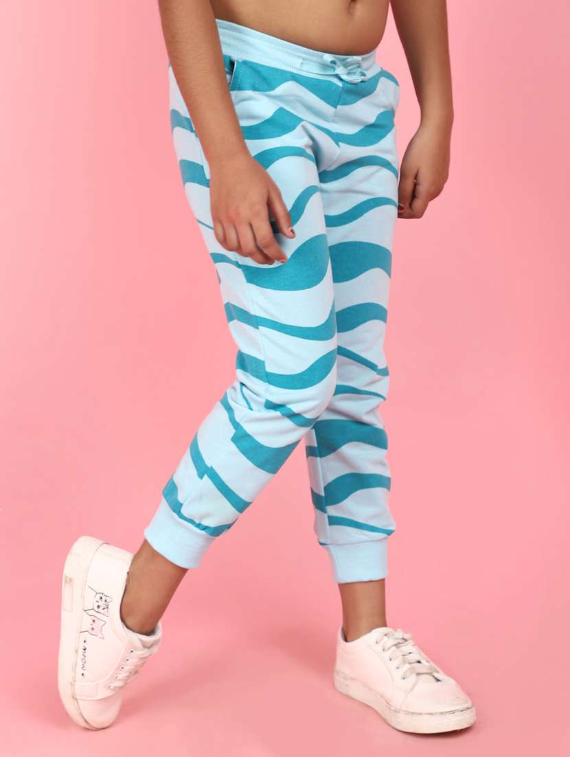 girls printed cotton casual trouser - 21035543 -  Standard Image - 2