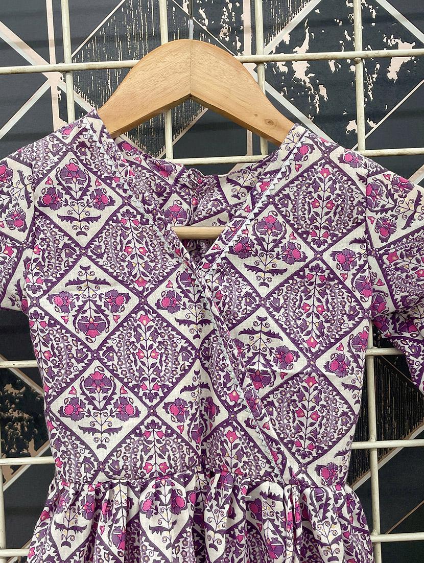girls cotton blend kurta sharara set - 21036930 - Standard Image - 2