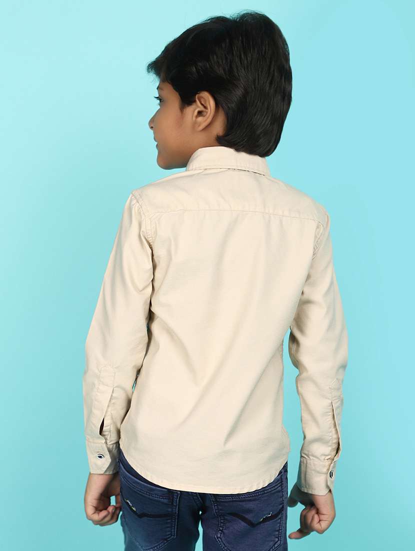 beige cotton shirt - 21043530 -  Standard Image - 2