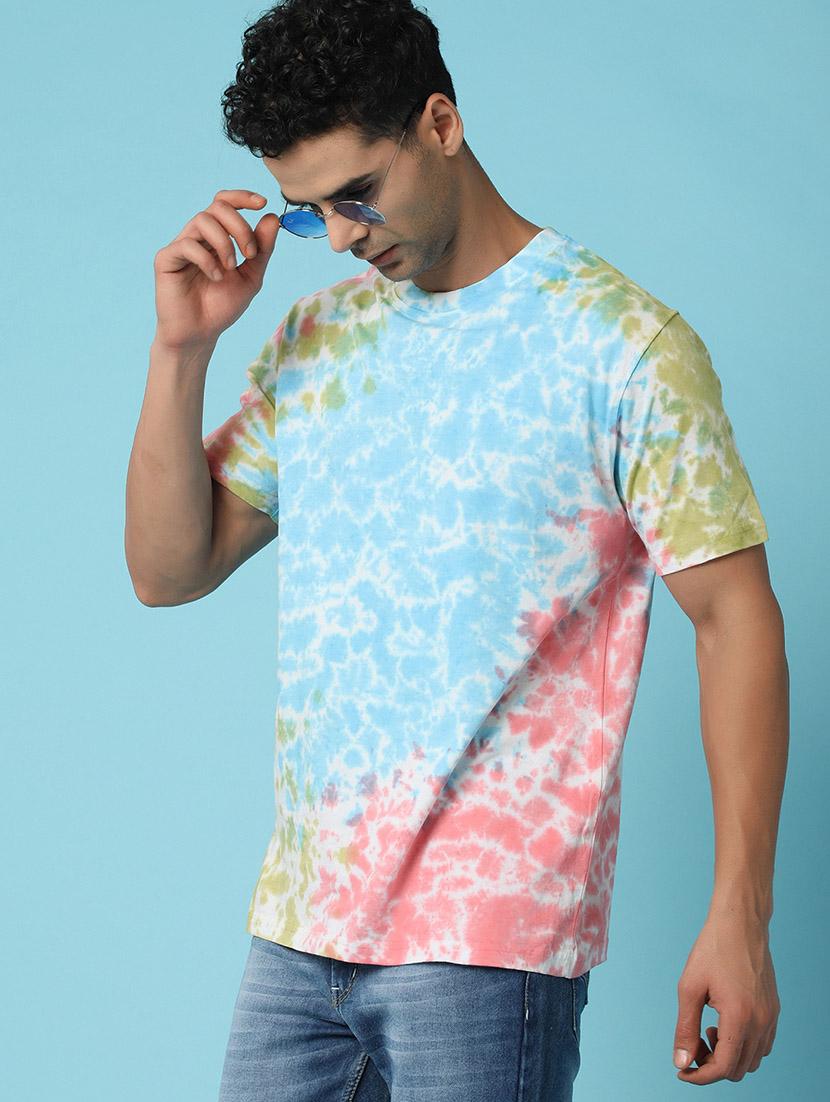 men tie & dye cotton t-shirt - 21043798 - Standard Image - 2