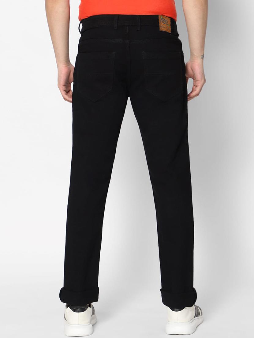 men black mid rise plain jeans - 21043884 - Standard Image - 2