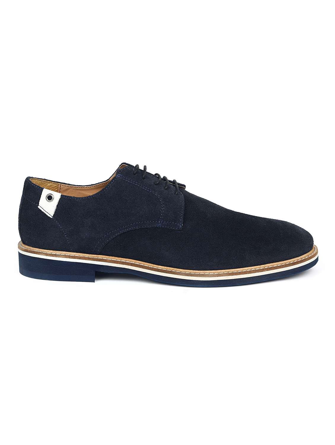 men navy blue solid casual shoes - 21047974 -  Standard Image - 2