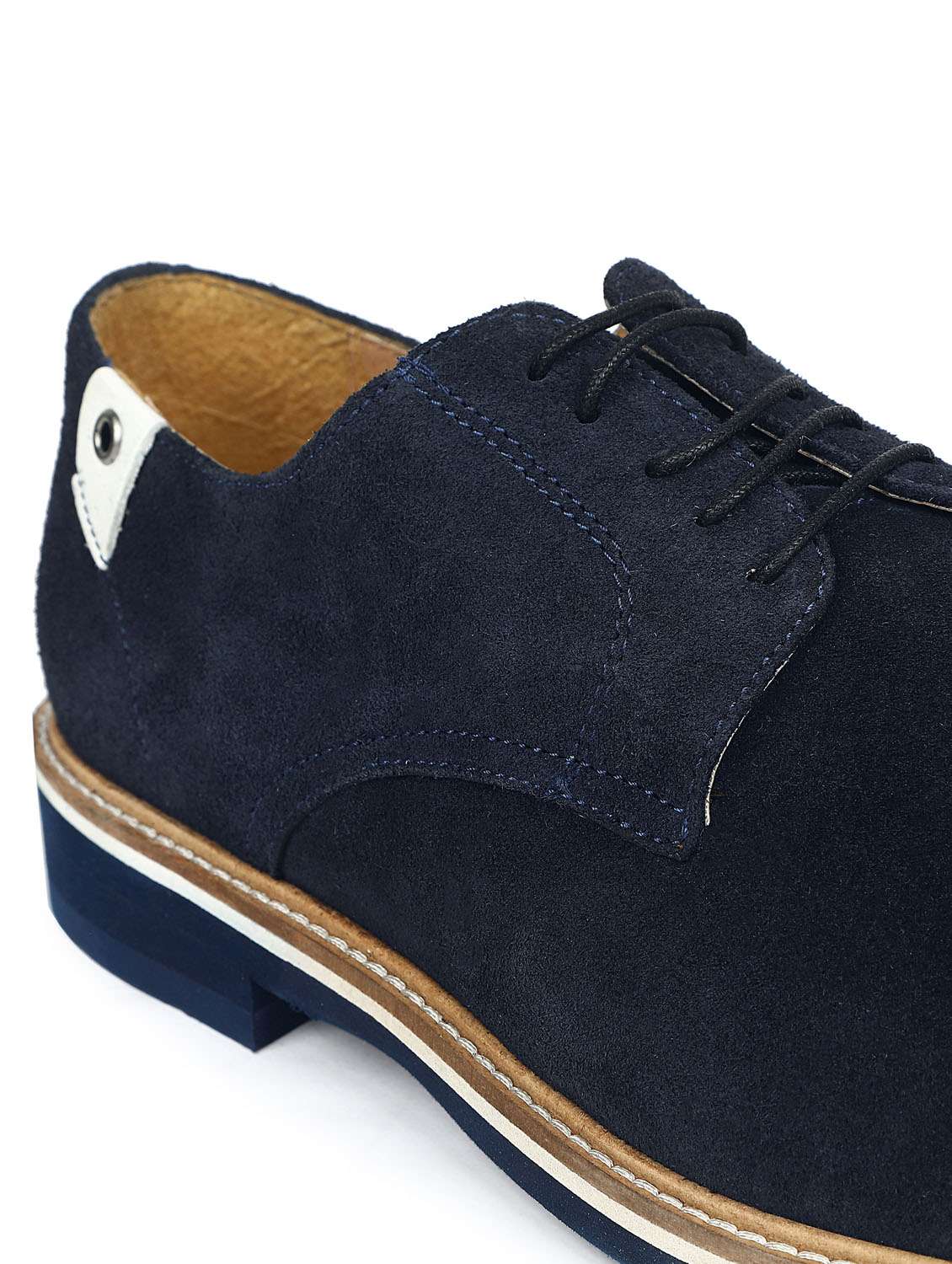 men navy blue solid casual shoes - 21047974 -  Standard Image - 7