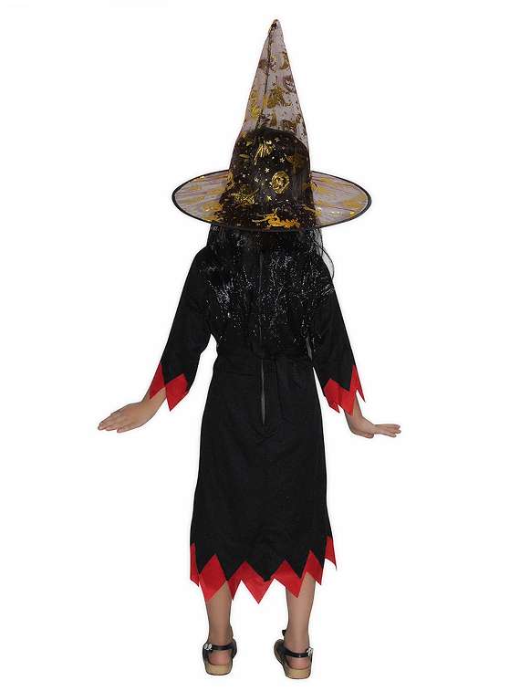 black polyester costume - 21048931 -  Standard Image - 2