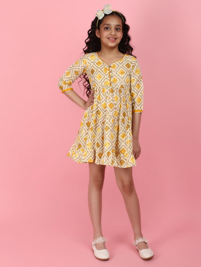 off white acrylic blend frock - 21049530 - Zoom Image - 0