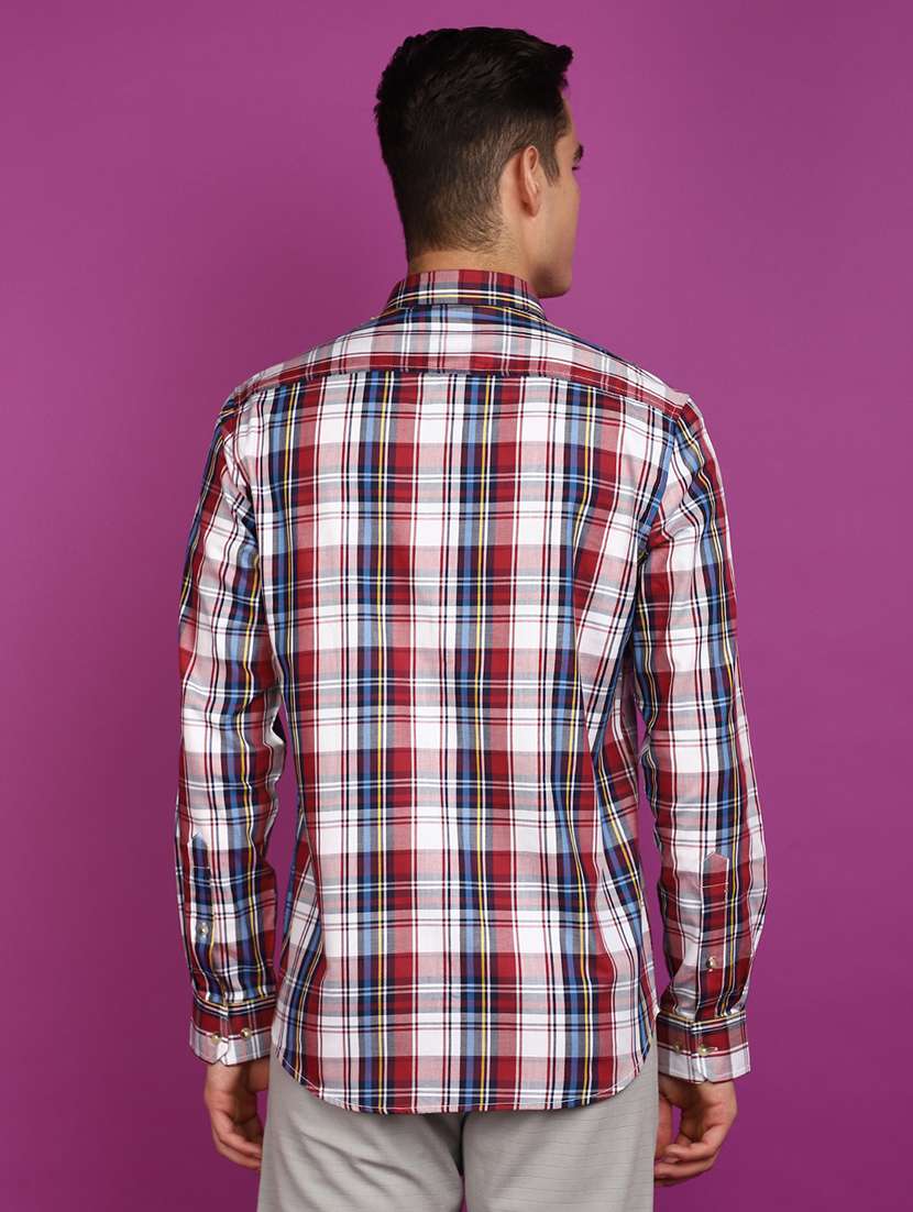 men checkered cotton casual shirt - 21049779 -  Standard Image - 2