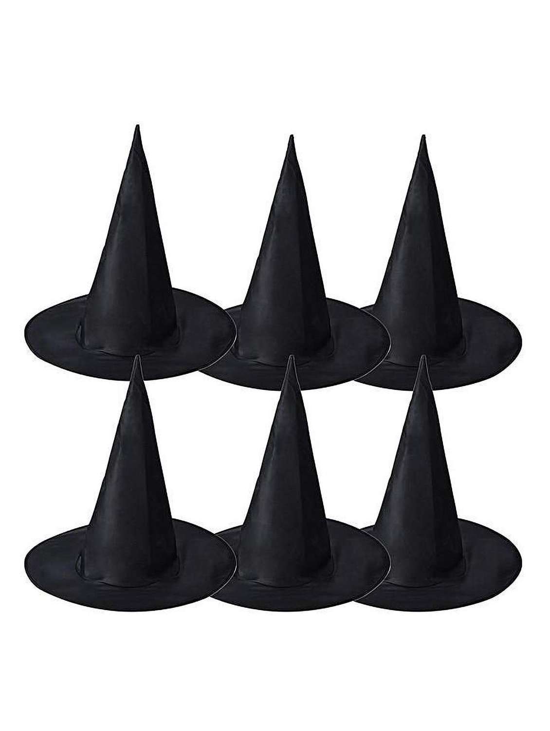 pack of 6 black solids caps