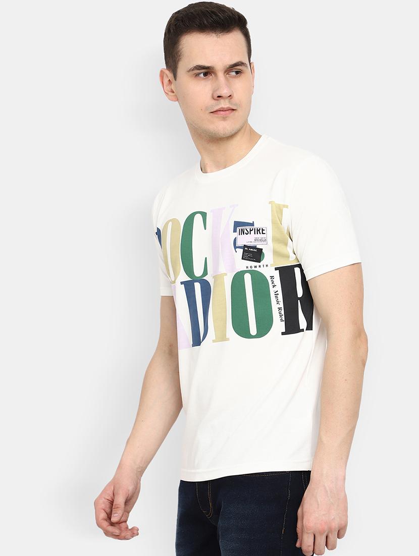 off white fancy fabric tshirt - 21051484 - Standard Image - 2