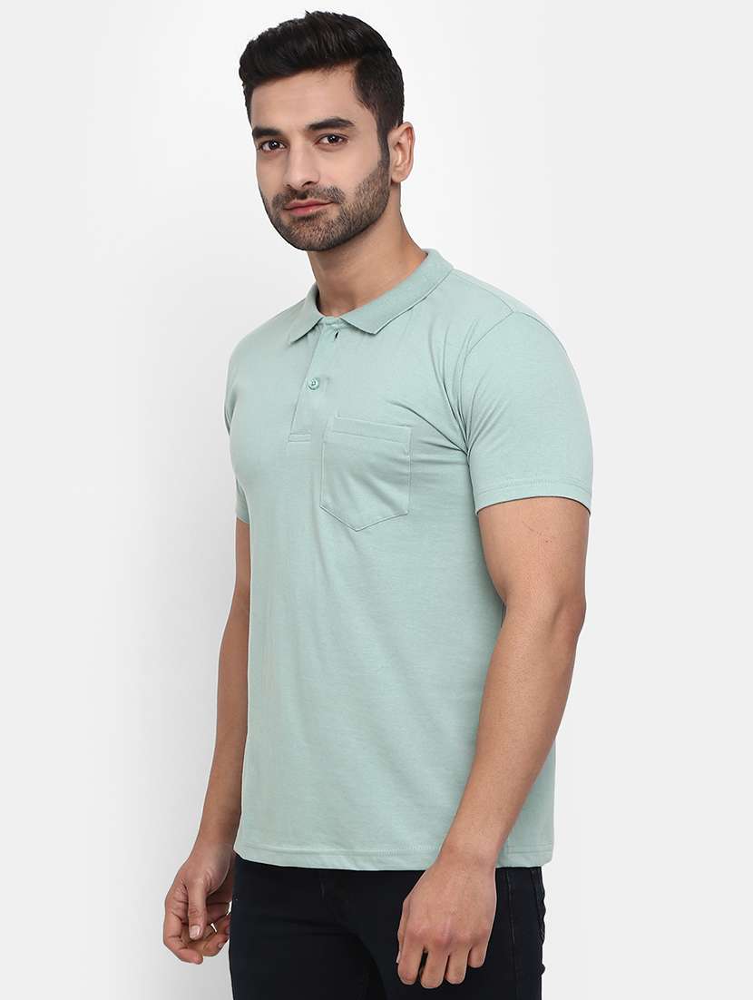 sea green poly cotton single jersey tshirt - 21051769 -  Standard Image - 2