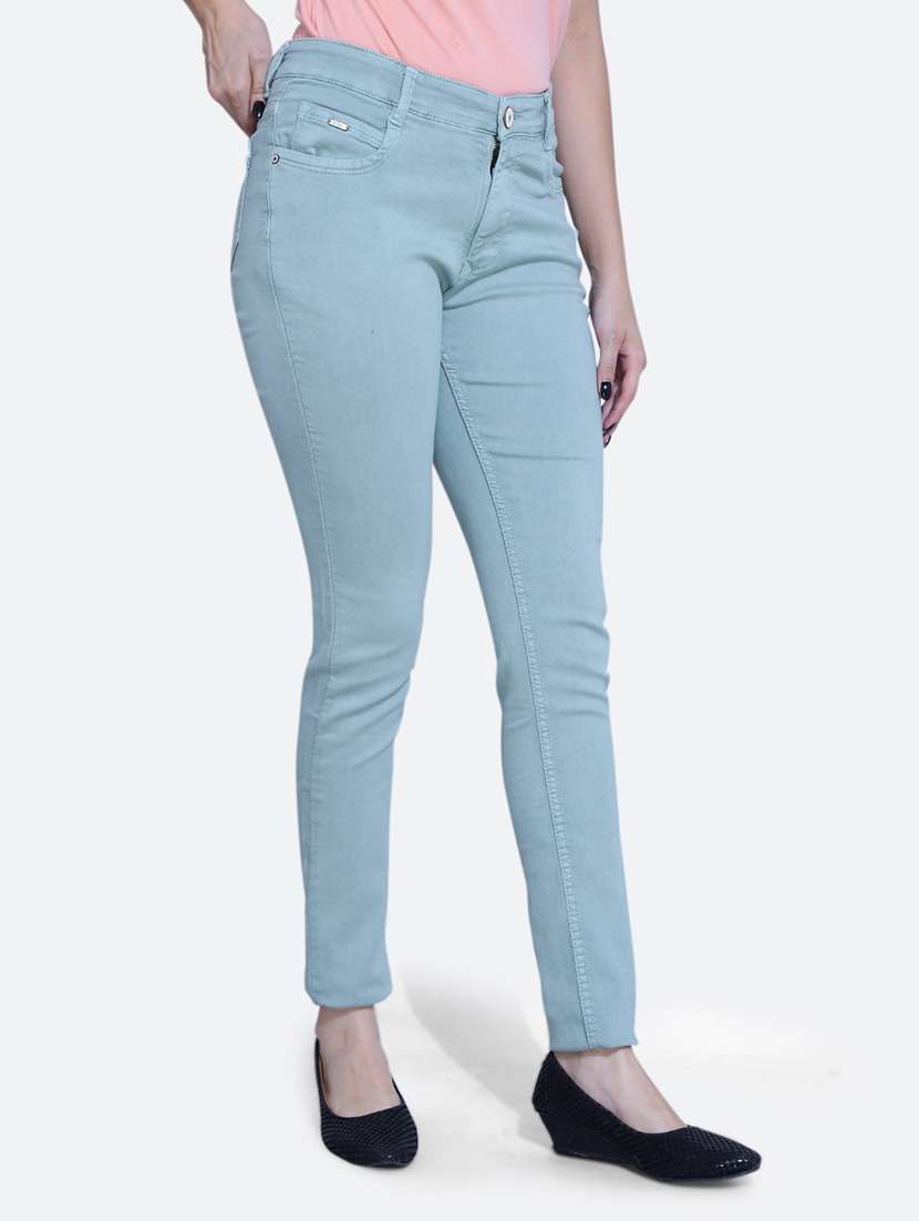 high rise plain jeans - 21051973 -  Standard Image - 2