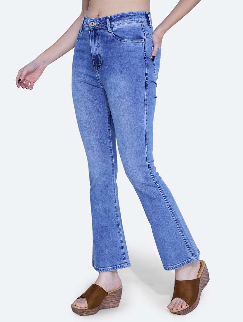 women high rise plain jean - 21052056 -  Standard Image - 2