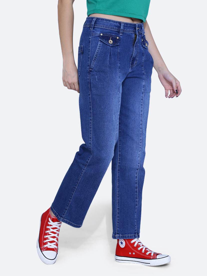 women high rise plain jean - 21052115 - Standard Image - 2