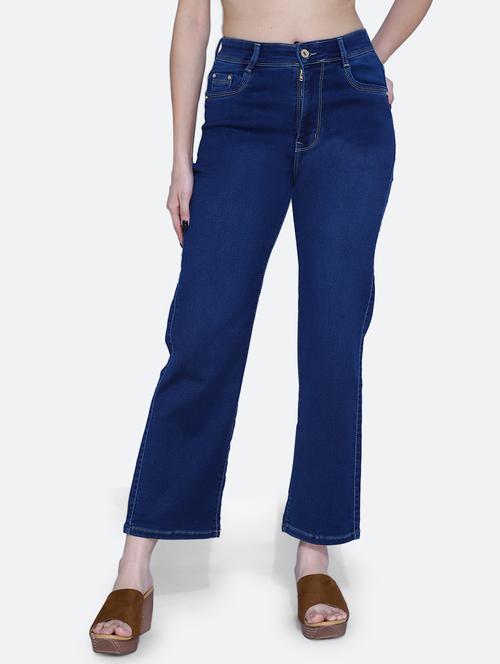 women high rise plain jean - 21052127 -  Standard Image - 0