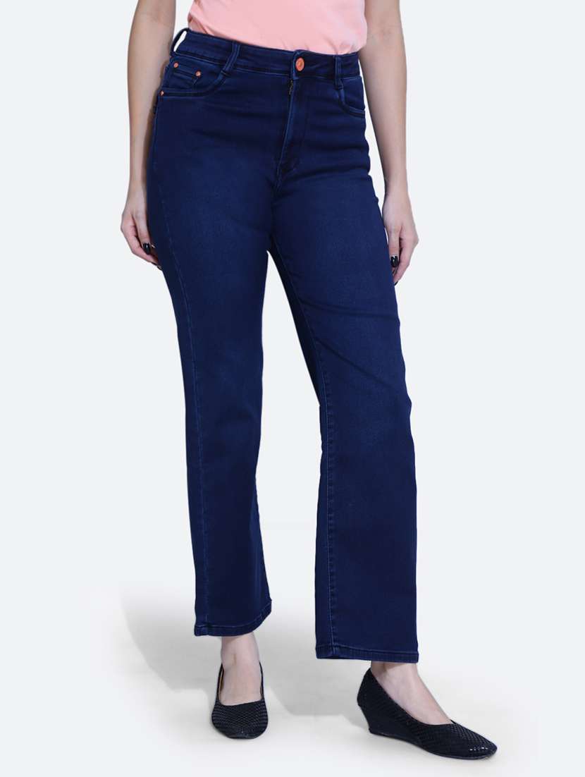 women high rise plain jean - 21052134 -  Standard Image - 2