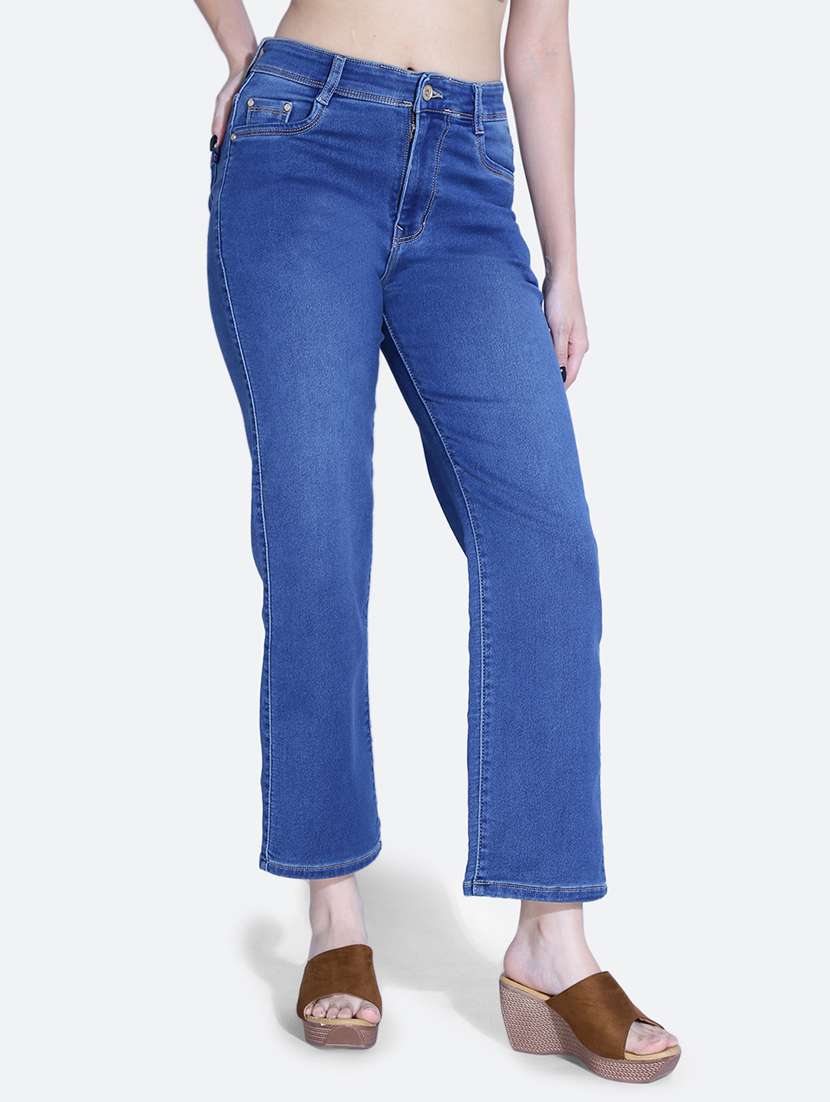 women high rise plain jean - 21052141 - Standard Image - 2