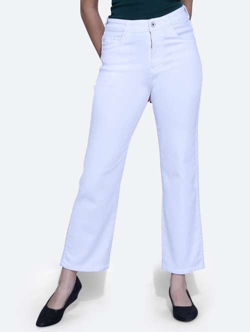 women high rise plain jean - 21052148 -  Standard Image - 0