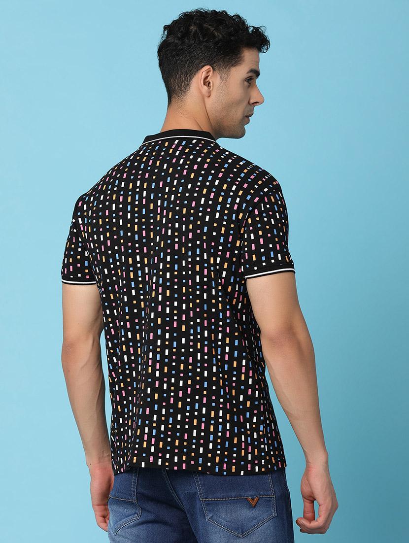 men polo neck printed t-shirt - 21053586 - Standard Image - 2